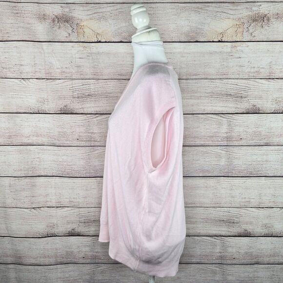 Vintage 90's Arnold Palmer Sleeveless V-Neck Pink Golf Sweater Vest XL Soft Laye - Picture 2 of 8